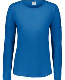 Augusta Sportswear 3077 Women's Lux Triblend Long  in Royal heather