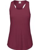 Augusta Sportswear 3078 Women's Lux Triblend Tank  in Maroon heather