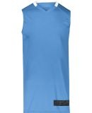 Augusta Sportswear 1730 Step-Back Basketball Jerse in Columbia blue/ white