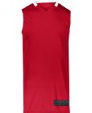 Augusta Sportswear 1730 Step-Back Basketball Jerse in Red/ white