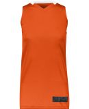 Augusta Sportswear 1732 Women's Step-Back Basketba in Orange/ white