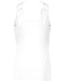 Augusta Sportswear 2436 Women's Crossover Tank Top in White/ white