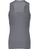 Augusta Sportswear 2437 Girls Crossover Tank Top in Graphite/ white