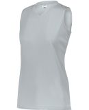 Augusta Sportswear 4795 Girls' Sleeveless Wicking  in Silver