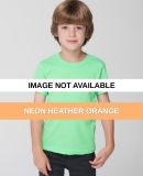 BB101 American Apparel Kids Poly-Cotton Short Slee Neon Heather Orange