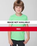 BB101 American Apparel Kids Poly-Cotton Short Slee Red