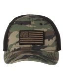DRI DUCK 3353 Tactical Cap in Green camo/ black