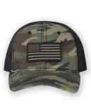 DRI DUCK 3353 Tactical Cap Green Camo/ Black