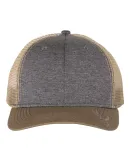 DRI DUCK 3459 Buck Head Trucker Cap Heather Graphite/ Khaki