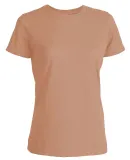 Ei-Lo 6220 - Ladies' Premium Cotton Blend Tee Peach Heather *NEW*