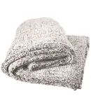J America 8449 Epic Sherpa Blanket Oatmeal Heather