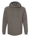 J America 8245 Vintage Slub Knit Hooded Long Sleev Graphite