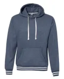 J America 8649 Relay Fleece Hooded Sweatshirt Navy