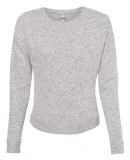 J America 8658 Women’s Cozy Jersey Crewneck Swea Smoke Heather