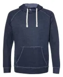 J America 8695 Shore French Terry Hooded Pullover Navy