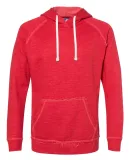 J America 8695 Shore French Terry Hooded Pullover Red