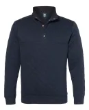 J America 8890 Quilted Snap Pullover Navy