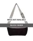 RSANC500 American Apparel Nylon Cordura Fanny Pack Black / Silver