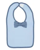 Rabbit Skins 1002 Infant Baby Rib Bow Tie Bib LT BLUE/ INDIGO