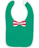 Rabbit Skins 1002 Infant Baby Rib Bow Tie Bib KLY/ WH/ RD W ST