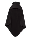 Rabbit Skins 1013 Terry Cloth Hooded Towel with Ea BLACK