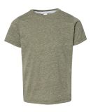 Rabbit Skins 3391 Toddler Harborside Mélange T-Sh in Miltry grn mlnge