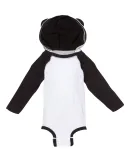 Rabbit Skins 4418 Fine Jersey Infant Character Hoo WHITE/ BLACK