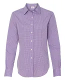 Van Heusen 13V0226 Women's Gingham Check Shirt Amethyst