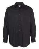 Van Heusen 13V5052 Broadcloth Point Collar Solid S Black