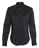 Van Heusen 13V5050 Women's Stretch Spread Collar Deep Black