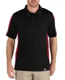 Dickies LS424 Unisex Industrial Color Block Perfor BLACK/ ENG RED