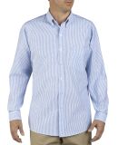 Dickies SS36T Unisex Tall Button-Down Long-Sleeve  BLUE STRIPE