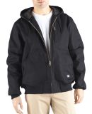 Dickies TJ718T 10 oz. Rigid Duck Hooded Jacket BLACK