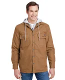 Dickies TJ203 Men's Hooded Duck Quilted Shirt Jack BROWN DUCK