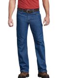 Dickies DP805 Men's FLEX Relaxed Fit Straight Leg  in Stnwsh in blu _36