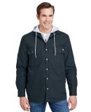 Dickies TJ203 Men's Hooded Duck Quilted Shirt Jack DARK NAVY