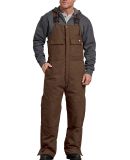 Dickies TB576 Men's FLEX Sanded Duck Insulated Bib TIMBR BROWN _ L