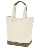 Authentic Pigment AP1921 Canvas Resort Tote in Natural/ brown
