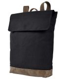 Authentic Pigment AP1922 Canvas Rucksack in Black/ brown