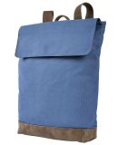 Authentic Pigment AP1922 Canvas Rucksack in Denim/ brown