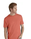 Delta Apparel 11600L   Adult S/S Tee in Coral heather