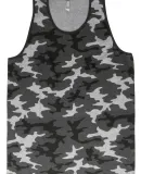 Cotton Heritage MC1792C Premium Contrast Trim Tank Riverstone Camo/Vintage Black