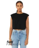 Bella + Canvas 8483 Fast Fashion Women's Festival  in Solid blk trblnd