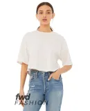 Bella + Canvas 6482 Fast Fashion Women's Jersey Cr in Vintage white
