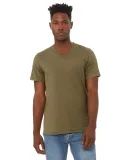 Bella + Canvas 3415 Unisex Triblend V-Neck Short S in Olive triblend