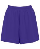 Augusta Sportswear 960 Ladies Wicking Mesh Short  in Purple