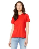 Bella + Canvas 6400 Womens Relaxed Short Cotton Je in Poppy