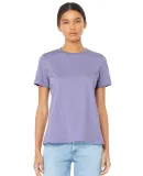 Bella + Canvas 6400 Womens Relaxed Short Cotton Je in Dark lavender