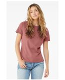 Bella + Canvas 6400 Womens Relaxed Short Cotton Je in Mauve