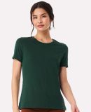 Bella + Canvas 6400 Womens Relaxed Short Cotton Je in Forest